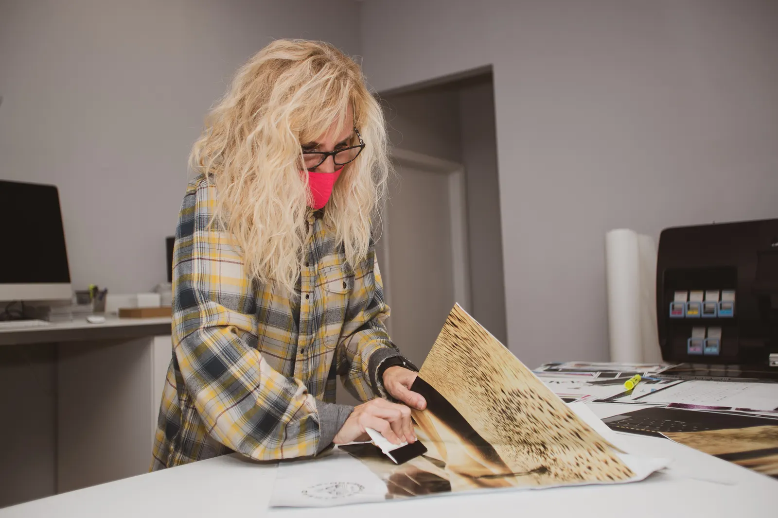 Susan Moss working on HUEF orders